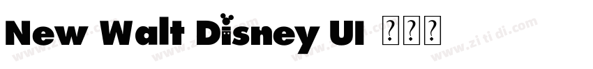 New Walt Disney UI字体转换